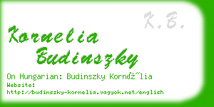 kornelia budinszky business card